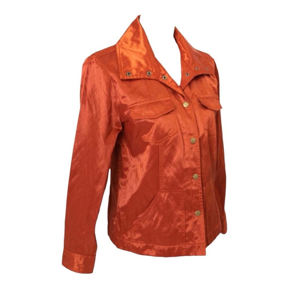Ruby Rd Metallic Rust Bronze Jacket - Size 10 - Picture 4 of 7